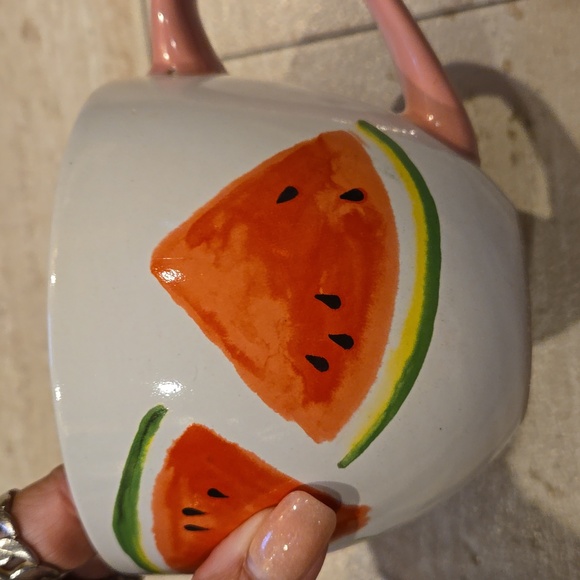 Belle Maison "You're One in a Melon" Ceramic Watermelon Mug - Picture 2 of 6